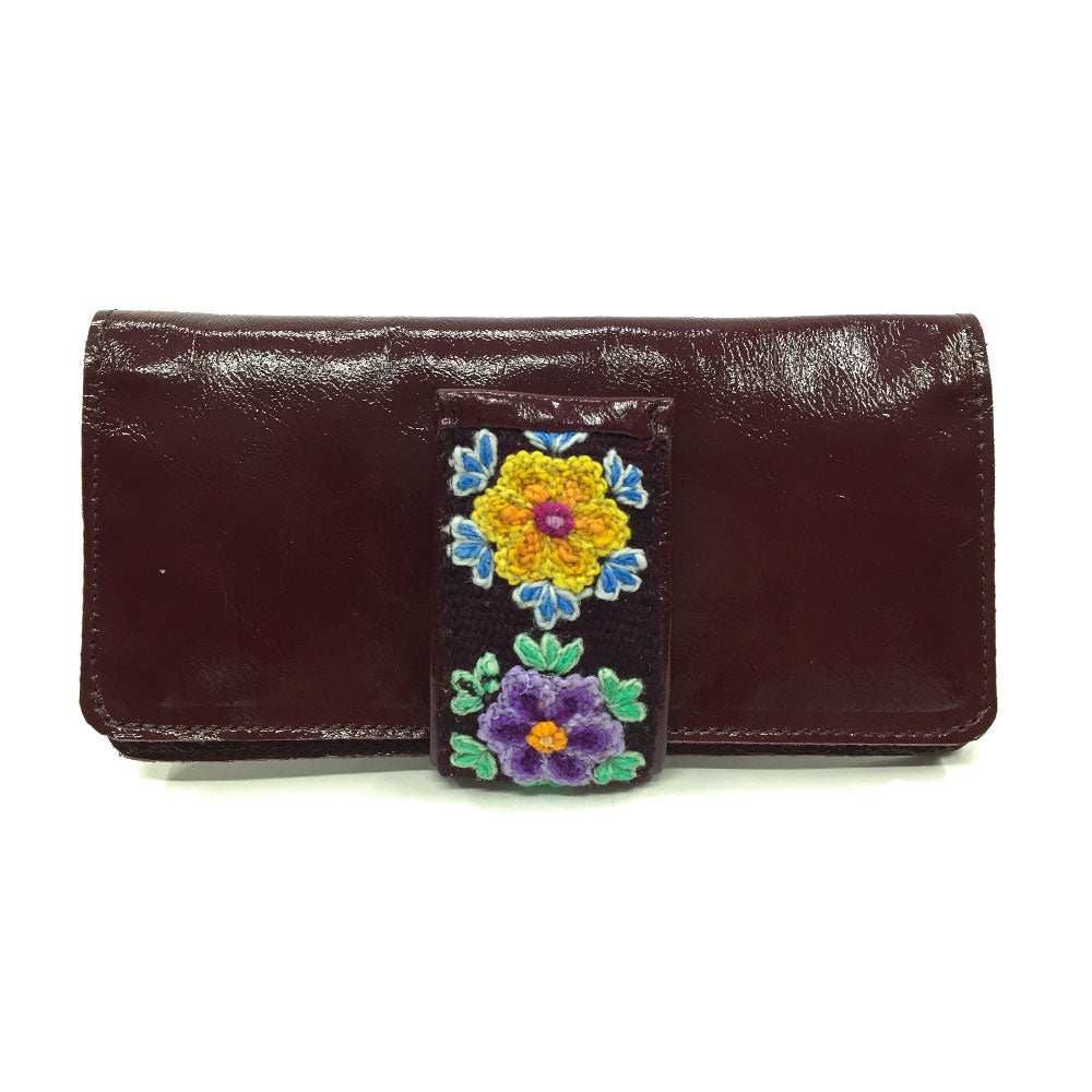 Cartera Charol vino